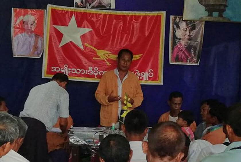 NLD party township branch chairman Ye Thein. Photo - Facebook