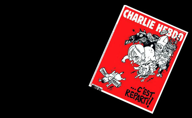 Latest issue of of the satirical magazine, Charlie Hebdo. Photo: Charlie Hebdo/EPA