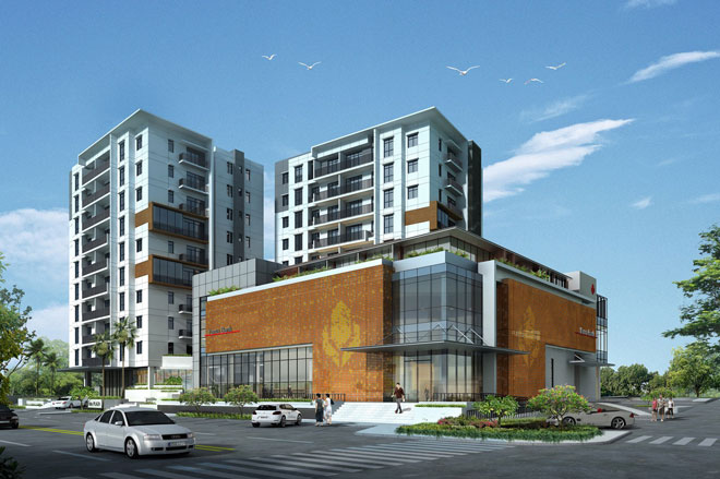 An artist's impression of the Kris Plaza set for construction in Nay Pyi Taw. Photo: Yoma Strategic