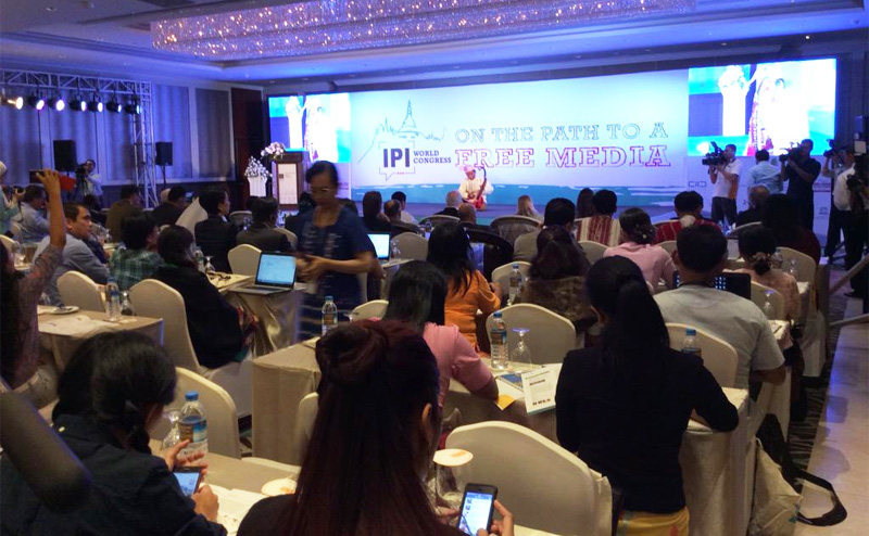 65th IPI World Congress 2015 opens at the Chatrium Hotel in Yangon on March 27, 2015.