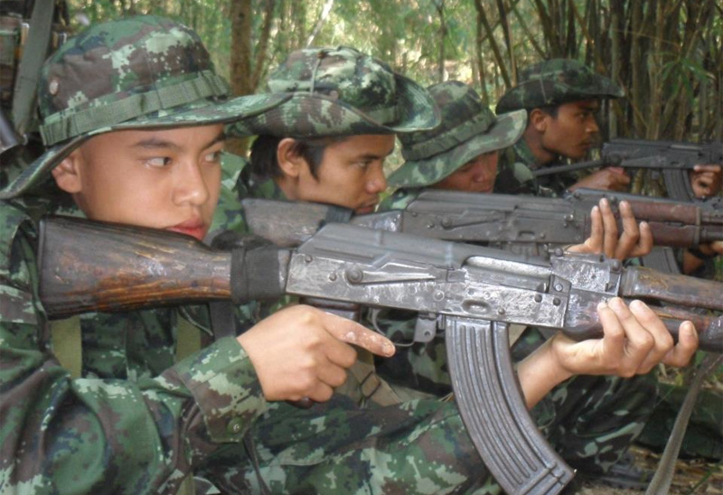 The Arakan Army claims to have captured a Tatmadaw captain in armed clashes in Rakhine State on March 29, 2015. Arakan Army soldiers. Photo: Arakan Army/Facebook