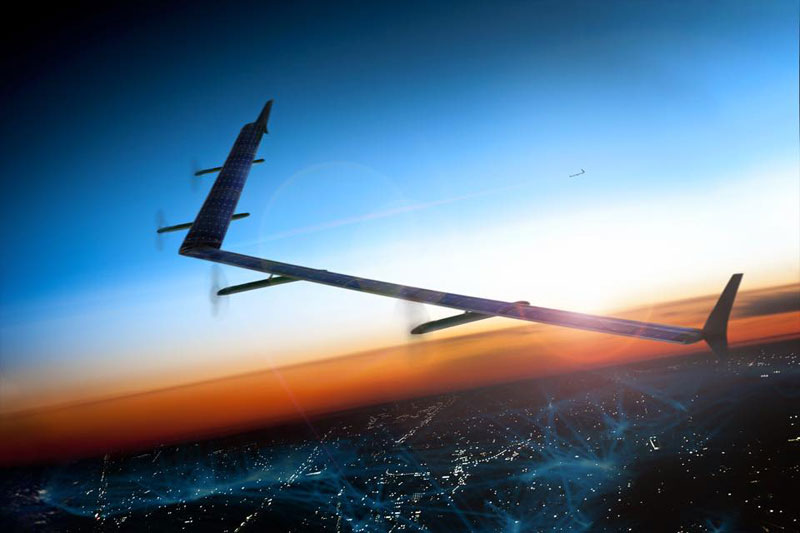 Solar powered unmanned aircraft could bring internet to remote areas of the world, including the hills of Myanmar. Photo: Mark Zuckerberg/Facebook