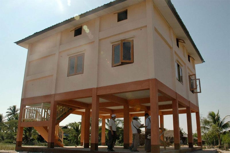 Seven years on and cyclone shelter construction has stalled Photo: World Vision