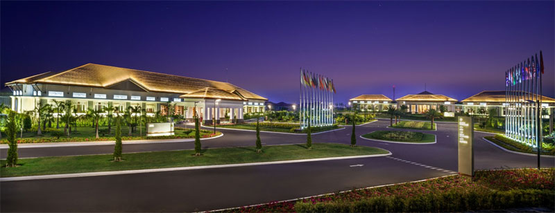 Night view of Kempinski Hotel, Nay Pyi Taw Photo: Kempinski