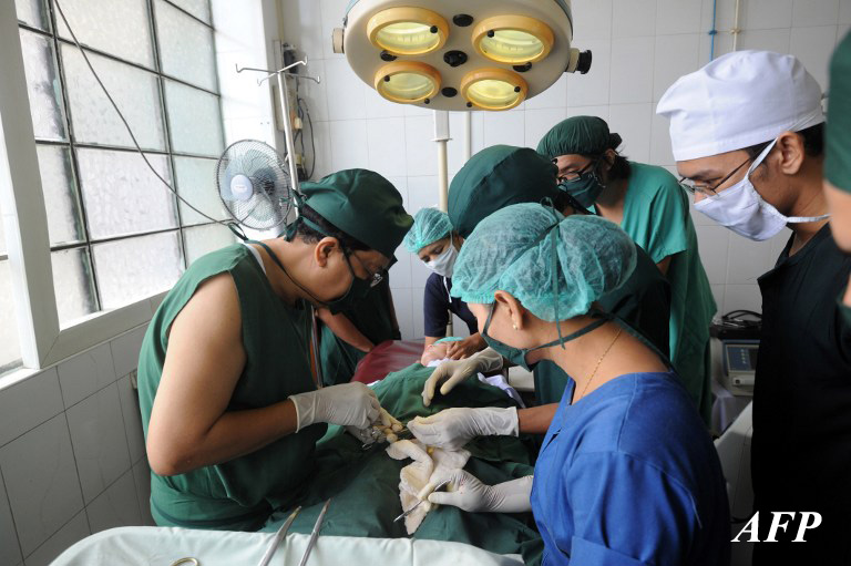 With the medical - we just need people in white coats in a clinic. Possible?