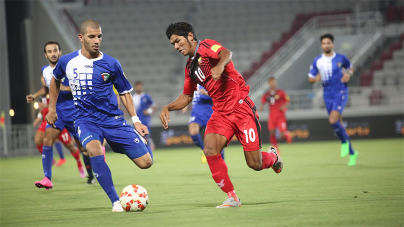 Kuwait's 9-0 win over Myanmar in FIFA World Cup qualifying, taken in Doha, Qatar on 3 September 2015. (Image courtesy of Myanmar Football Federation)