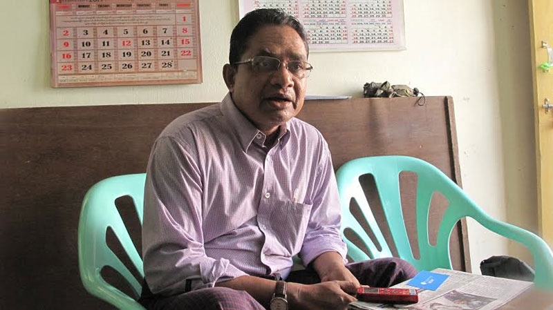 Hla Toe, vice chairman of Kaman National Progressive Party. (Photo: Myanmar Now)