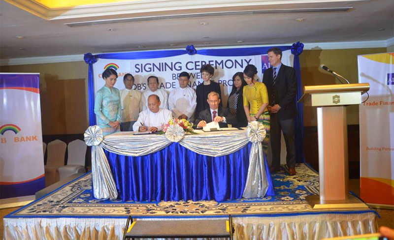 ADB's Trade Finance Program and CB Bank at Sule Shangri-La, Yangon on October 6, 2015. Photo: CB Bank