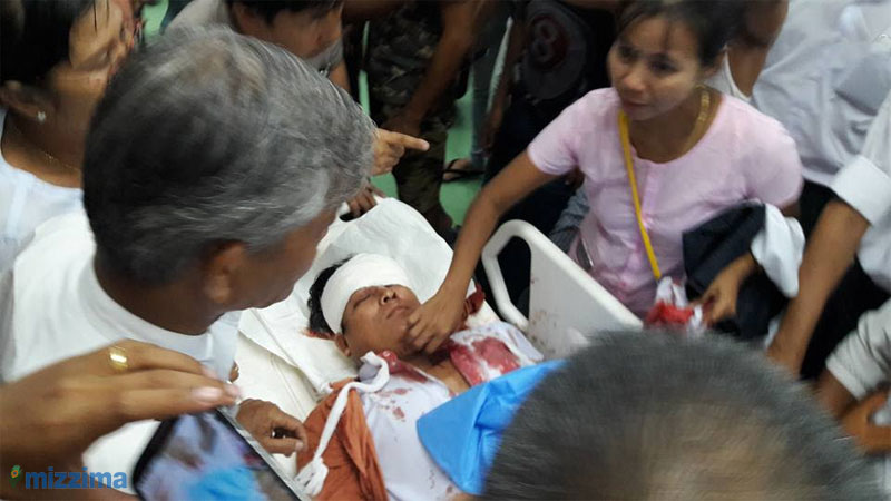 U Naing Ngan Lin, member of Myanmar parliament and candidate of NLD party, at Yangon General Hospital on 29 October 2015. Photo: Thet Ko/Mizzima