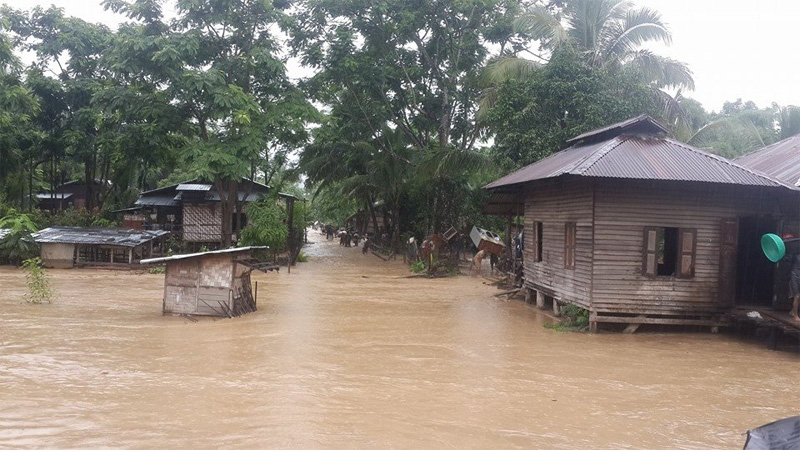 Ceaseless rain hit Kanan, Tamu, on 28 August causing severe damage. Photo: iceosmdy.blogspot.com