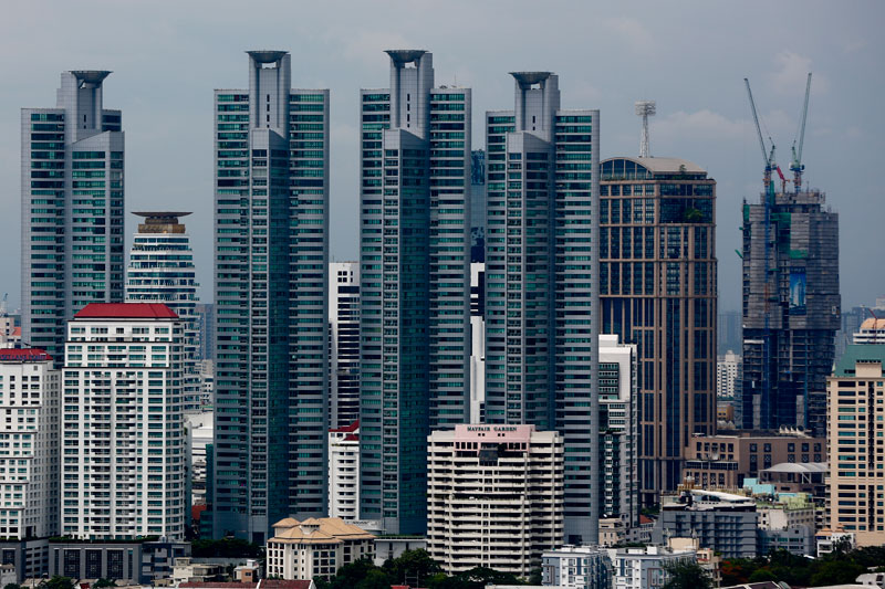 View of the city skyline in Bangkok, Thailand, 16 June 2015. Photo: Diego Azubel/EPA