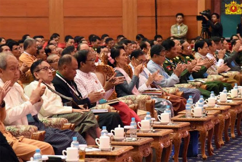 Front Row of Delegates at the Union Peace Conference on 3 September. Photo: MNA