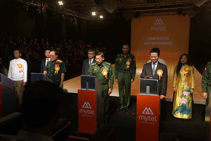 Mytel officially launches network services. Photo: Thet Ko for Mizzima