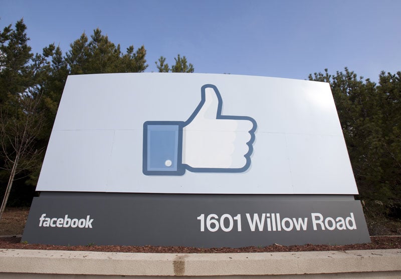 A view of Facebook's corporate headquarters in Menlo Park, California, USA. Photo: Peter Dasilva/EPA
