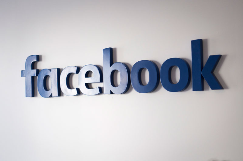 The facebook logo. Photo: EPA