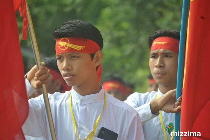 Students take to the streets in Mandalay, concerned about how they are able to continue their studies. Photo: Mizzima