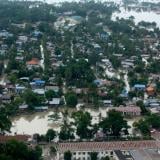 An aerial view of flooded house in Kalay town, Sagaing region in August, 2015. Photo: Hong Sar/Mizzima