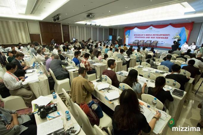 6th Media Development Conference at Chatrium Hotel in Yangon on Thursday. Photo: Thura/Mizzima