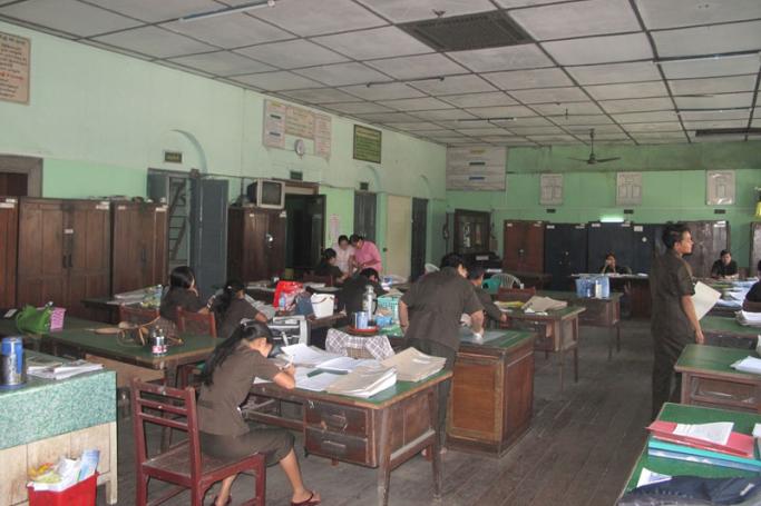 A General Administration Department office in Kyauktada township in downtown Yangon. (Photo: Phyo Thiha Cho/Myanmar Now)