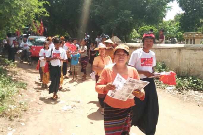 Campaigners in Mandalay region. Photo: Aung Ko Oo/Mizzima