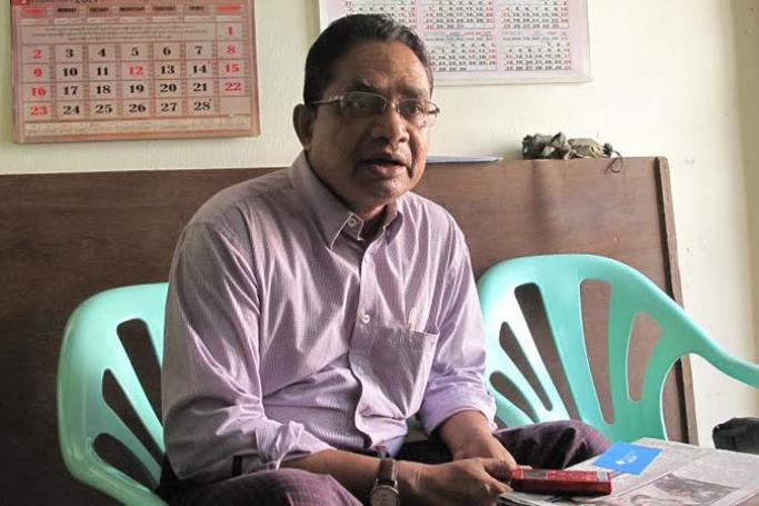 Hla Toe, vice chairman of Kaman National Progressive Party. (Photo: Myanmar Now)