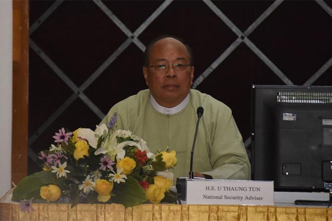 National Security Advisor, U Thaung Tun. Photo: MNA