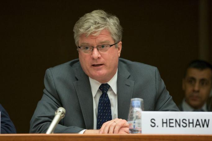 Acting Assistant Secretary of State for the Bureau of Population, Refugees, and Migration Simon Henshaw. Photo: United States Mission Geneva/Flickr