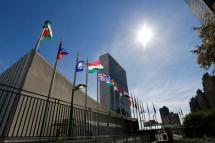 United Nations Headquarters' General Assembly Building (L) and Secretariat Building (R) in New York City, New York. Photo: EPA