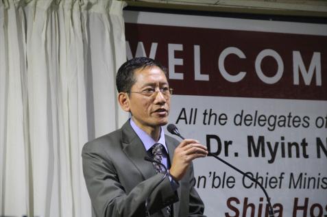 Sagaing Chief Minister Dr.Myint Naing visits Shija Hospital in Imphal, Manipur State of India. Photo: Mizzima