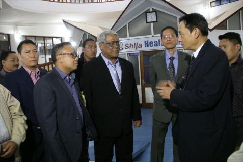Sagaing Chief Minister Dr.Myint Naing visits Shija Hospital in Imphal, Manipur State of India. Photo: Mizzima