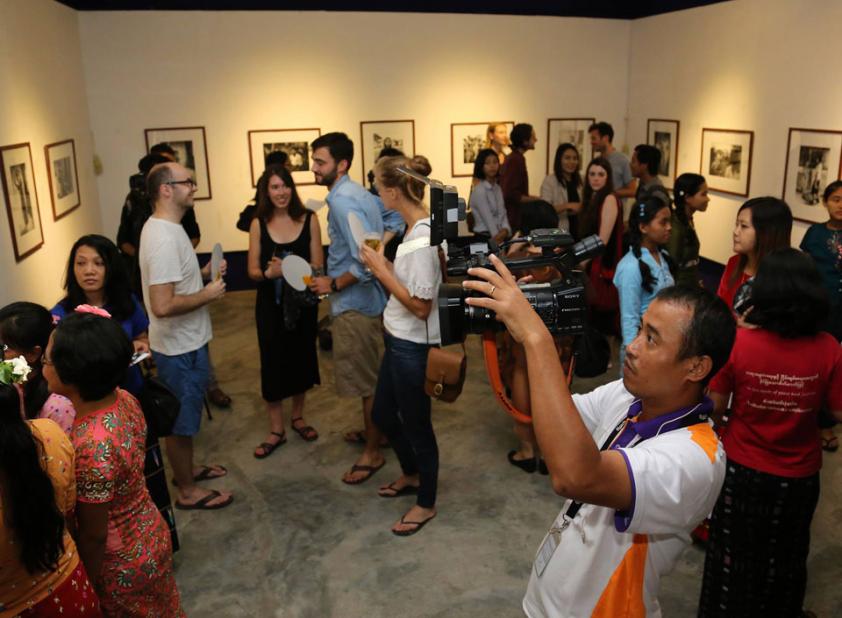 Photographer Andrew Stanbridge provided photos for  the Girl Determined NGO project including a fund-raising auction held on June 28 at Goethe Villa in Bahan Township, Yangon. Photo: Thet Ko/Mizzima