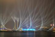 File Photo: The light show for the opening ceremony of 2022 Asian Games / Photo: AFP