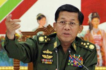 Myanmar's army chief General Min Aung Hlaing. Photo: AFP