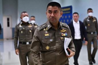 Thailand’s deputy national police chief Surachate ‘Big Joke’ Hakparn arrives at a press conference regarding a murder case at the Crime Suppression Division in Bangkok on June 30. /Photo: AFP