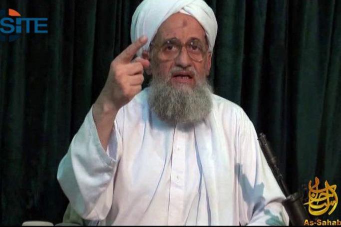 This Site Intelligence Group image from video shows Al-Qaeda leader Ayman al-Zawahiri as he addressed the Syrian revolution in a video speech released on jihadist forums on July 27, 2011. Photo: AFP
