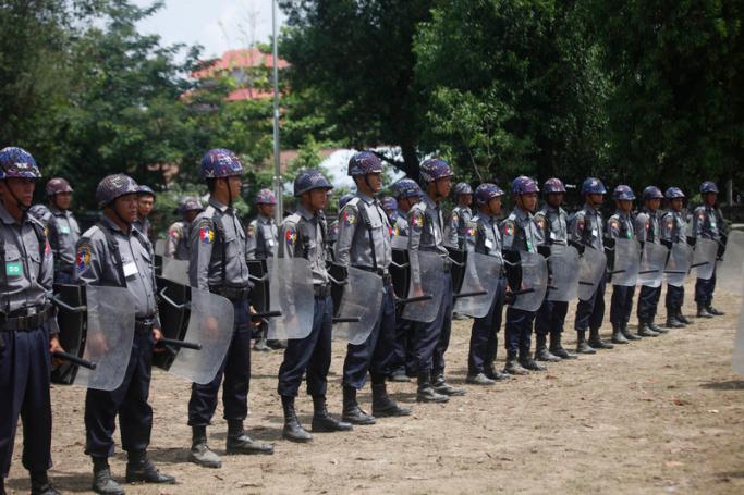 Myanmar Police. Photo: EPA