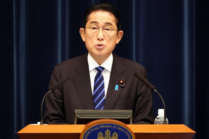  Japanese Prime Minister Fumio Kishida speaks during a press conference at his official residence in Tokyo, Japan, 10 December 2022.  Photo: EPA