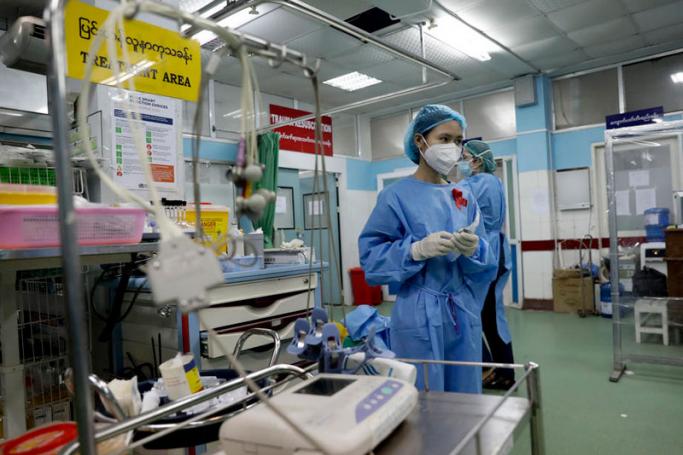 The emergency department of Yangon General Hospital in Yangon, Myanmar. Photo: EPA