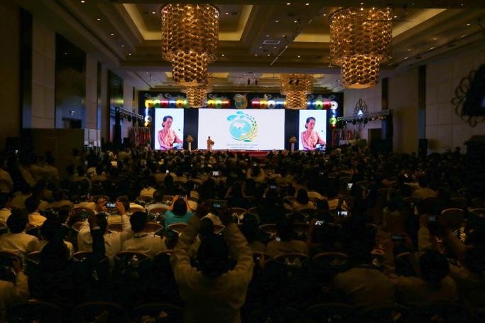 The opening ceremony of the 3rd Asia-Pacific Water Summit Yangon Myanmar 2017 was held this morning at Sedona Hotel in Yangon. Photo: Thet Ko/Mizzima
