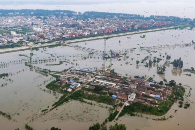 File Photo: Mengwa Flood Diversion Area in Funan county in East China's Anhui province on July 22, 2020. 