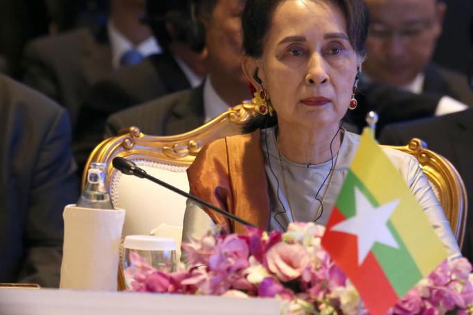 Myanmar's State Counselor and Foreign Minister Aung San Suu Kyi. Photo: EPA