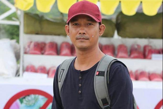 Aung Kyi Myint, a broadcast reporter with the local privately owned Channel Mandalay, has been detained since May 15. (Photo: CPJ via Channel Mandalay's Facebook page, used with permission)