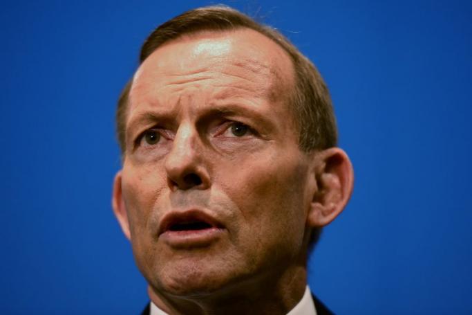Australian Prime Minister Tony Abbott speaks to the media after a visit to the Australian Maritime Security Operations Centre in Canberra, Australia, 04 May 2015. Photo: EPA
