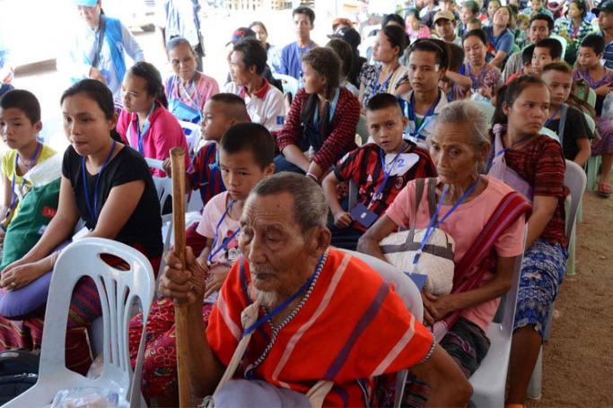 Myanmar nationals who voluntarily returned are seen at Kyauk Lone Gyi reception centre. Photo: MNA
