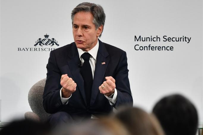 US Secretary of State Antony Blinken speaks during the the 59th Munich Security Conference (MSC) in Munich, Germany, 18 February 2023. Photo: EPA