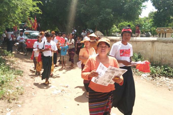 Campaigners in Mandalay region. Photo: Aung Ko Oo/Mizzima
