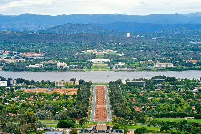 Canberra from Mount Ainslie. Photo: Wikipedia