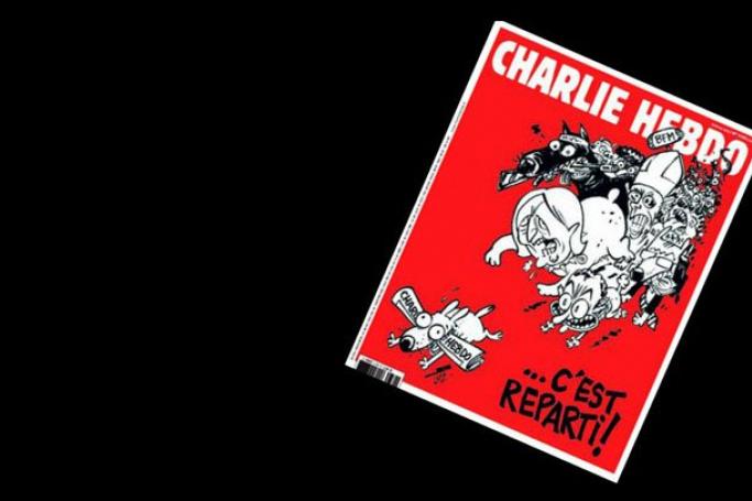 Latest issue of of the satirical magazine, Charlie Hebdo. Photo: Charlie Hebdo/EPA
