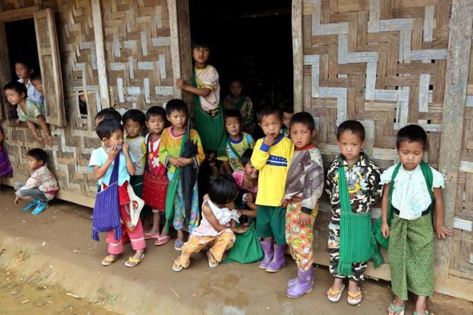 Children in Kachin State. Photo: Nyein Chan Naing/EPA
