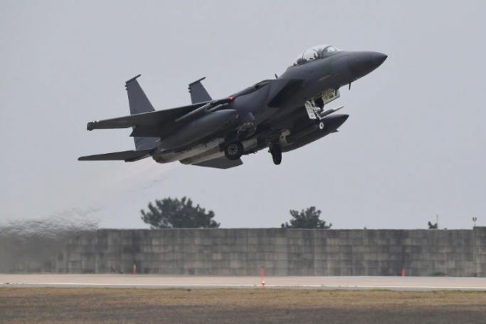 South Korea said it scrambled fighters, including F-15Ks, after a Russian warplane violated its airspace (Photo: Jung Yeon-Je/AFP)